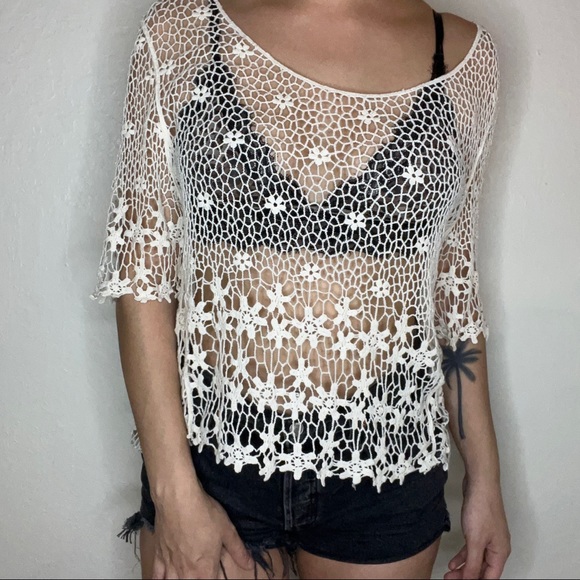 Floral Crochet Top - Picture 1 of 2